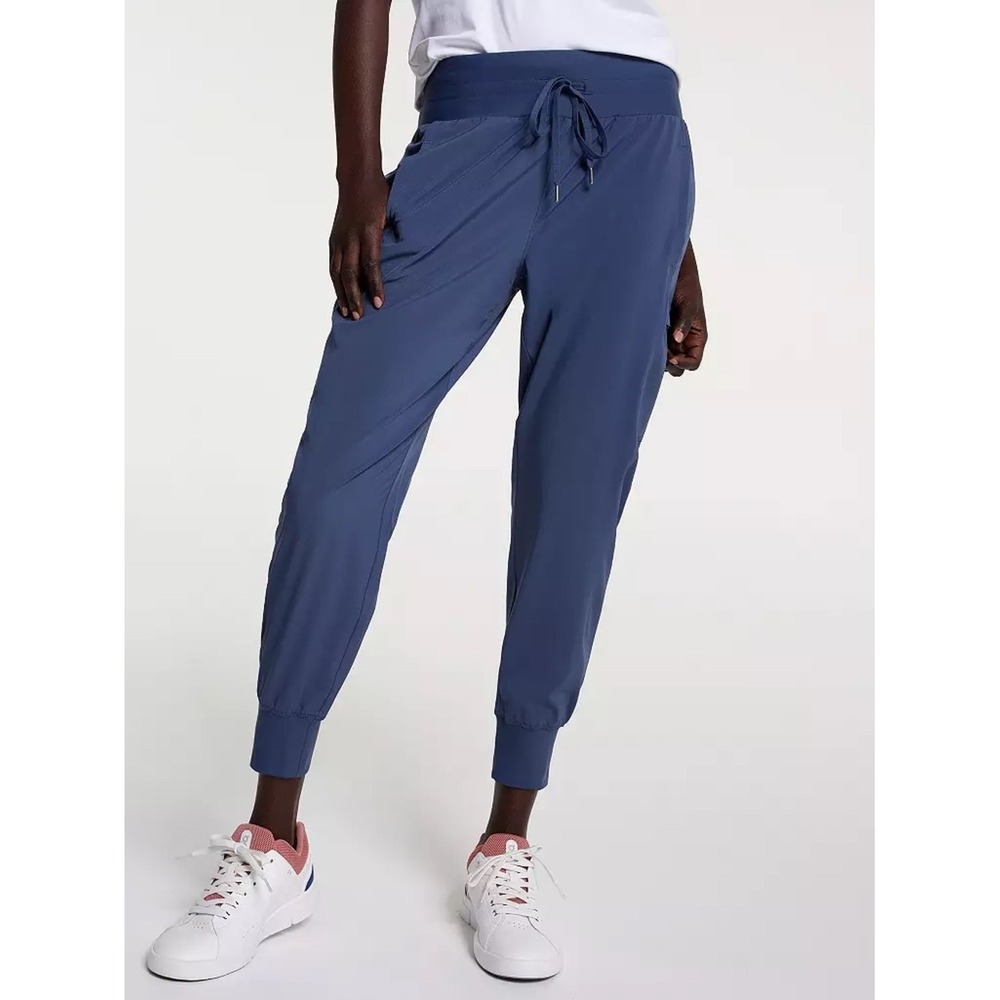 CALIA Slate Blue Mid Rise Cargo Jogger Pants S Elevated Gorpcore Utility Sporty